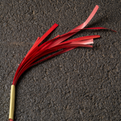 Paille de seigle rouge aplanie