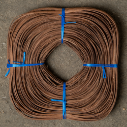 Brown flat oval core 