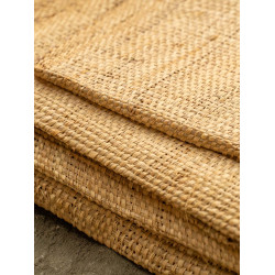 Tissage Raphia Bicolore Maille Fine-Naturel & Lin