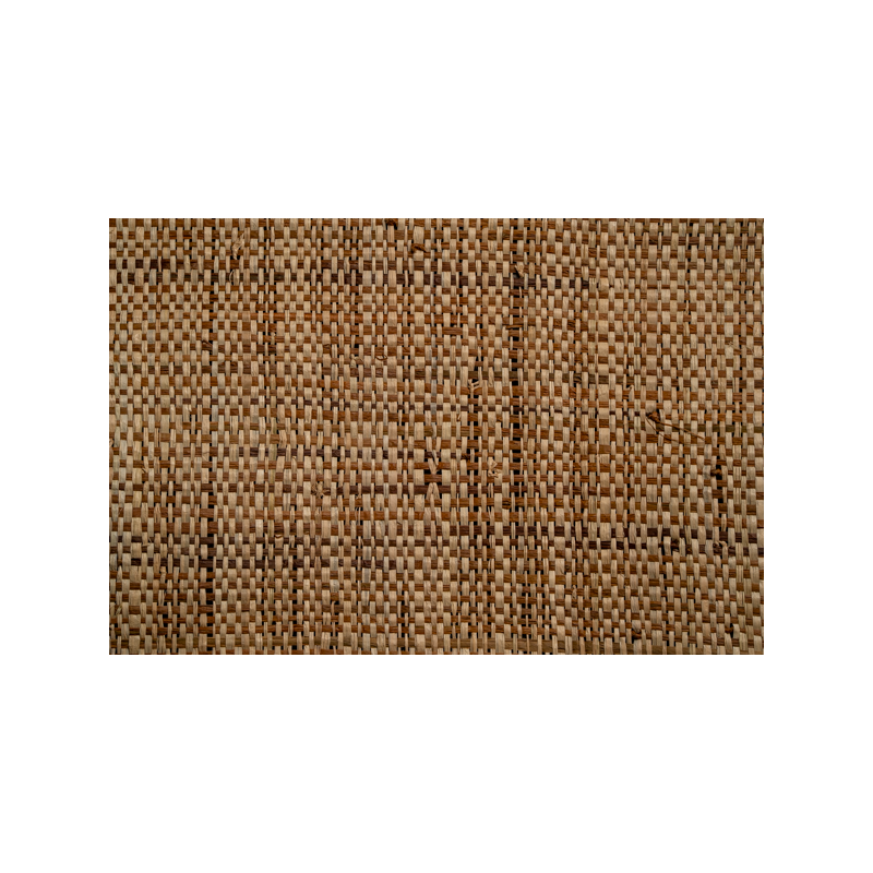 Tissage Raphia Bicolore Maille Fine-Naturel & Cocotier