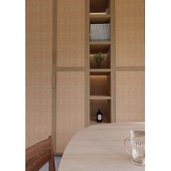 Tissage Raphia chevron- Naturel et Ambre