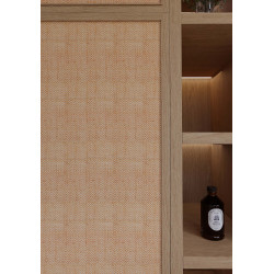 Tissage Raphia chevron- Naturel et Ambre