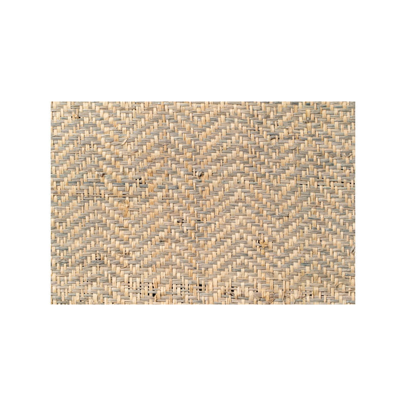 Tissage Raphia Chevron-Naturel et Lin