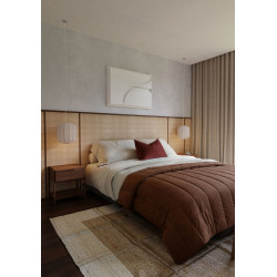 Tissage Raphia Chevron-Naturel et Lin