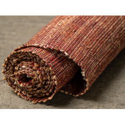 Tissage  Langarana Raphia et Banane Bordeaux -90cm