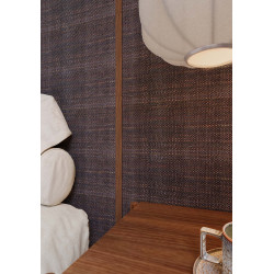 Tissage Raphia Uni Maille Fine-Charbon