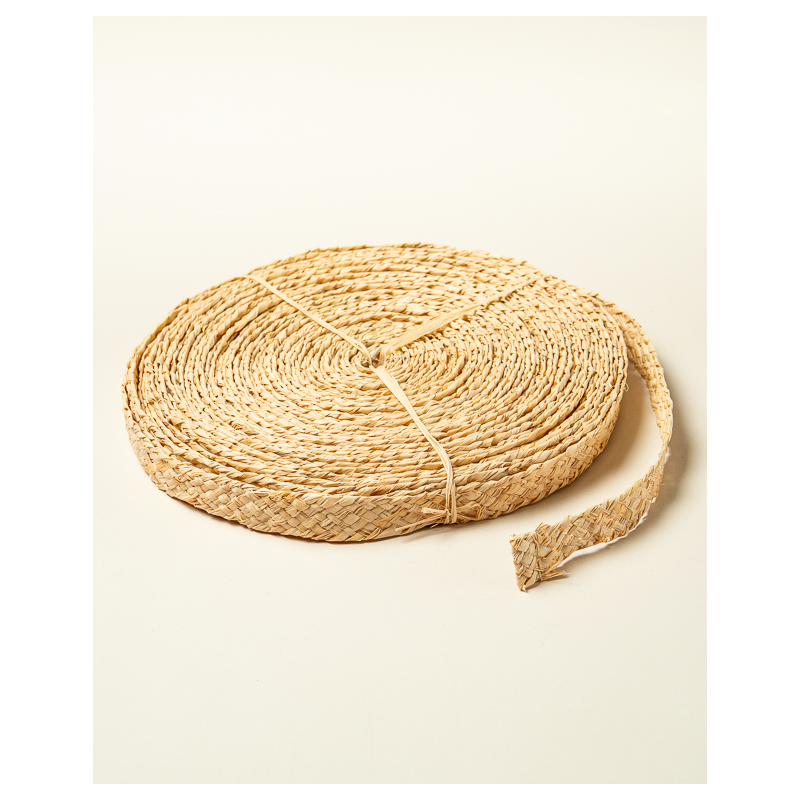 Tresse Raphia plate 10mm longueur 25m