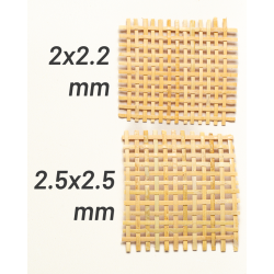 Square Mesh Open Rattan cane Webbing  2,5x2.5mm Wabi Sabi