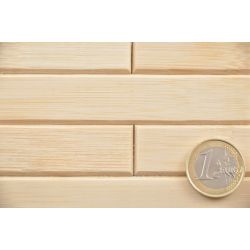 Natte Bambou Latte Coupée 20mm sur Tissu