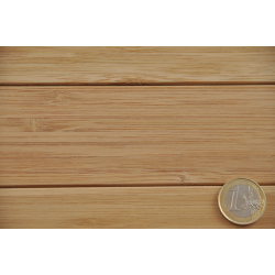 Natte Bambou Latte Droite Fumée 50mm sur Tissu