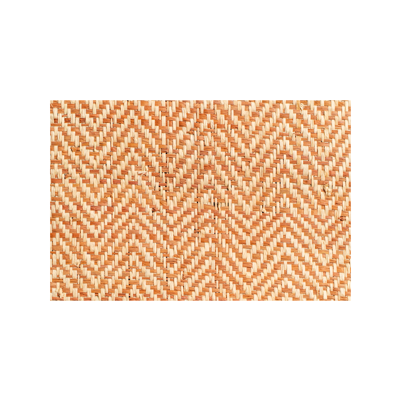Herringbone Fine Raffia Weaving- Natural & Amber color for decoration